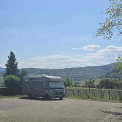 Parking for motorhomes is in one of the villages parking places