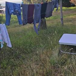 Waschtag... 🤷...muß auch sein...