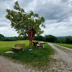 Hier trafen wir ein Mädel das den SalzAlpenSteig ging und den NST kannte!😁👍