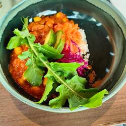 Vegetarisches Curry, sehr schmackhaft!