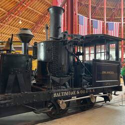 A Grasshopper. The first American locomotive with a covered cab. Worked for B&O from 1836 to 1892.