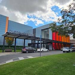The new entrance to the Hospital.