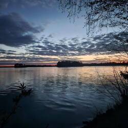 Der selbe Sonnenuntergang zwei Stunden später (0.00)