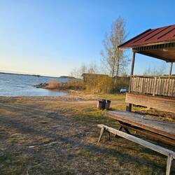 Rechts die Sauna, links die Ostsee!