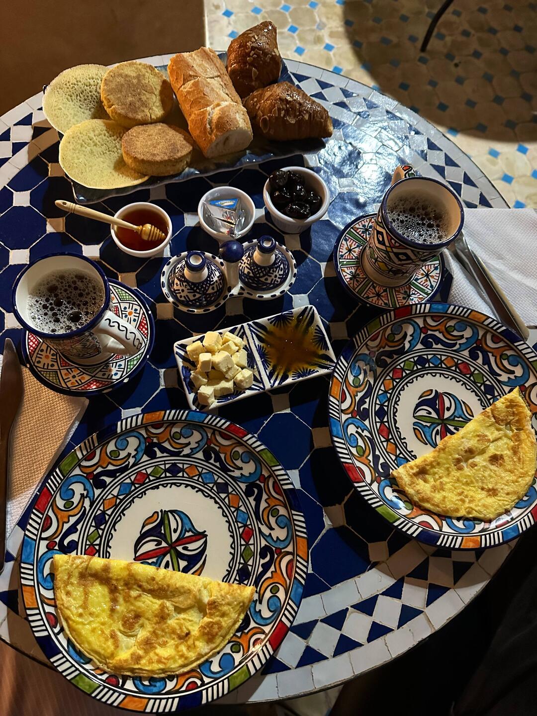 c'était notre plus beau petit déjeuner du séjour...