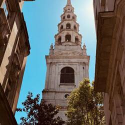 St Brides Church. Allegedly where the tiered wedding cake idea originated.
