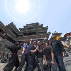 Ninja and warrior time. They were impressed with this insta360 photo 📸😊