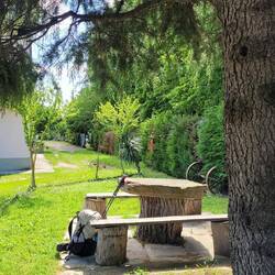 bei knapp 22 km mein Rastplatz