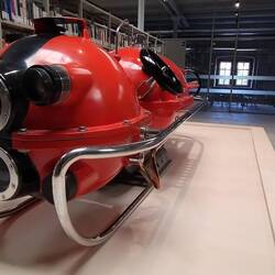 A deep-sea probe in the maritime museum library