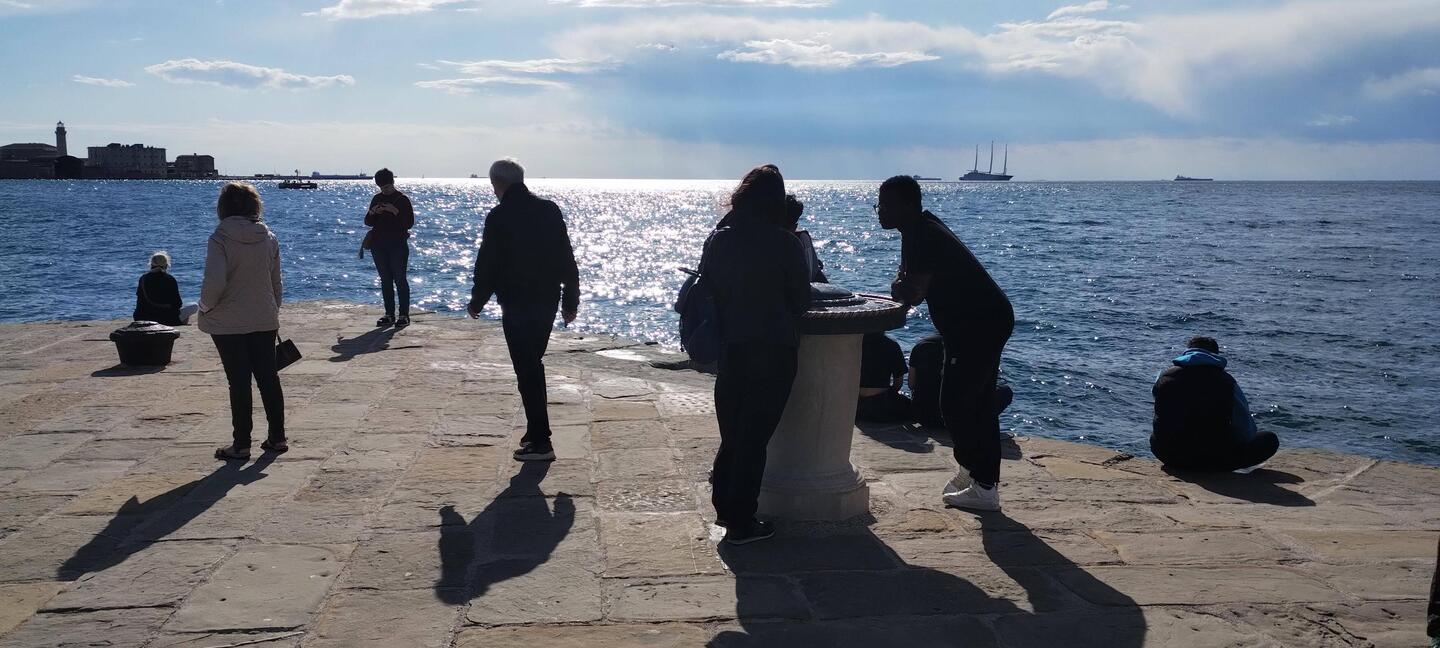 At the end of the Audace pier