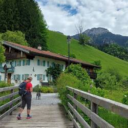 Blick auf die berühmte Kampenwand...
