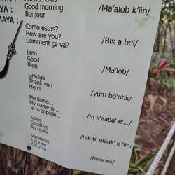 Ein kleiner Sprachkurs in Mayasprache