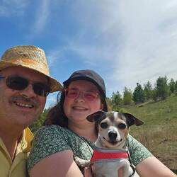 Liberty, Tia and myself on our favorite hike