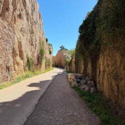 Wieder eine Zeit lang auf ehemaligen Eisenbahnstrecken.