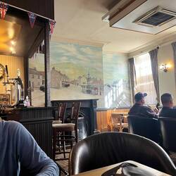 Mural of the town in the pub