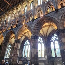 Three stories of beautiful stonework.
