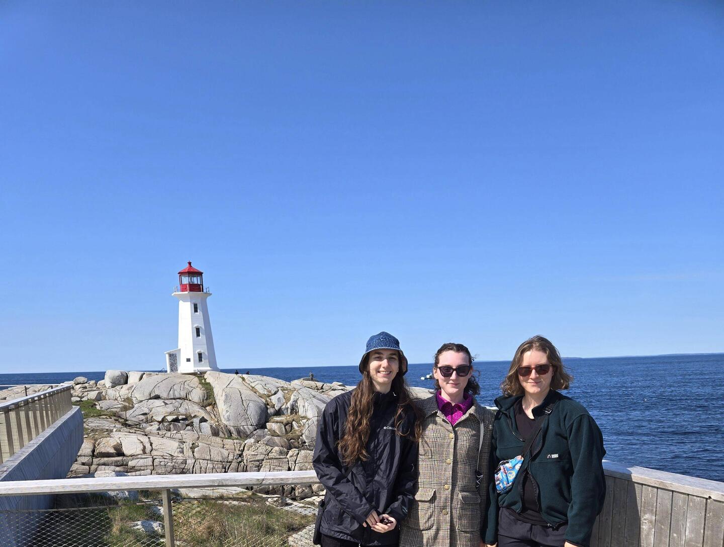 An iconic trio at the iconic lighthouse