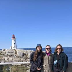 An iconic trio at the iconic lighthouse