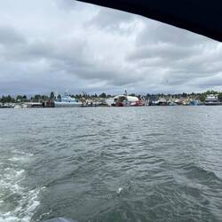 Looking behind me at Salmon Bay and all the various marine industry.