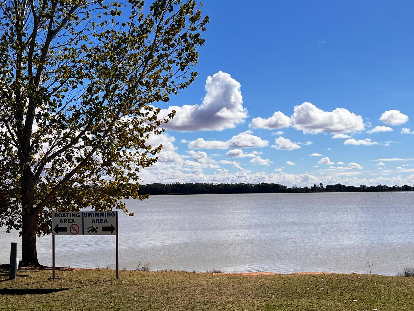 Last time we were here there was no water