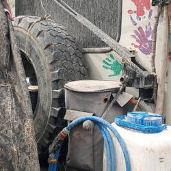 In der Nacht gab es Sandregen. Träumchen!