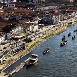 Vila Nova da Gaia, das Ufer gegenüber von Ribeira