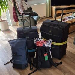 Zu Hause Koffer abgeschmissen und was zu Essen eingekauft