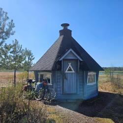 "Mein" Häuschen für die Nacht.