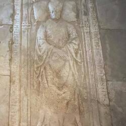 In the floor and everyone was walking over him