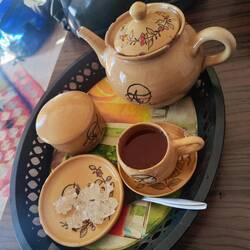 Traditioneller Empfang am Ziel