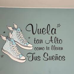 On the wall of my room