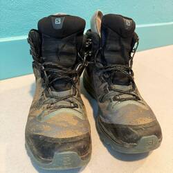 Sad dirty smelly boots - but comfortable!