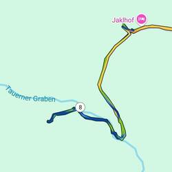 Irgendwann war Schluss, also 3 km wieder zurück.