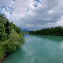 Die Gewitter ziehen ab und haben uns verschont.