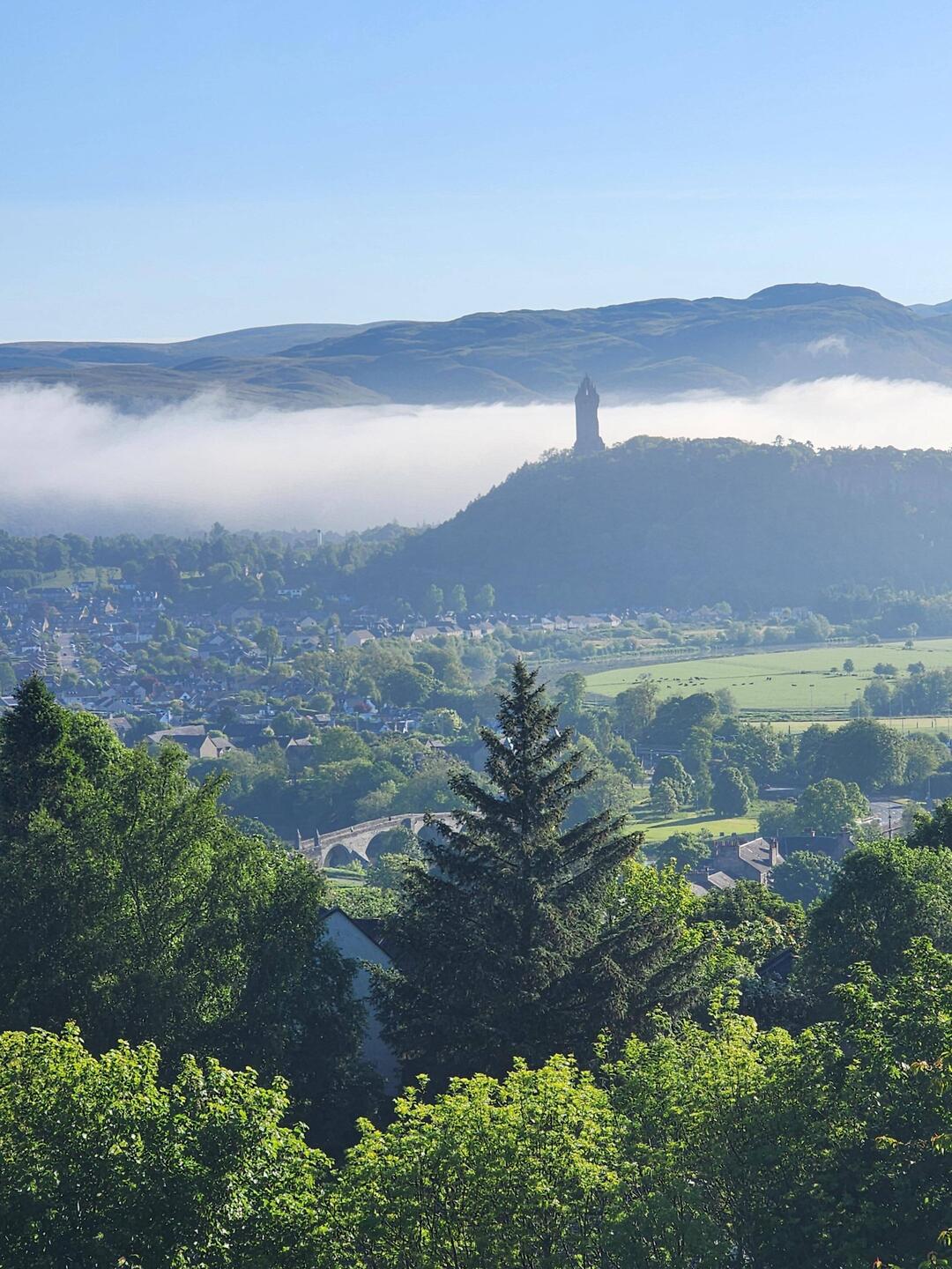 William Wallace Monument from Stirling Castle
