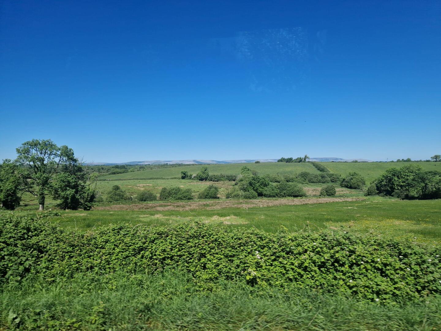 Unterwegs mit den Burren im Hintergrund