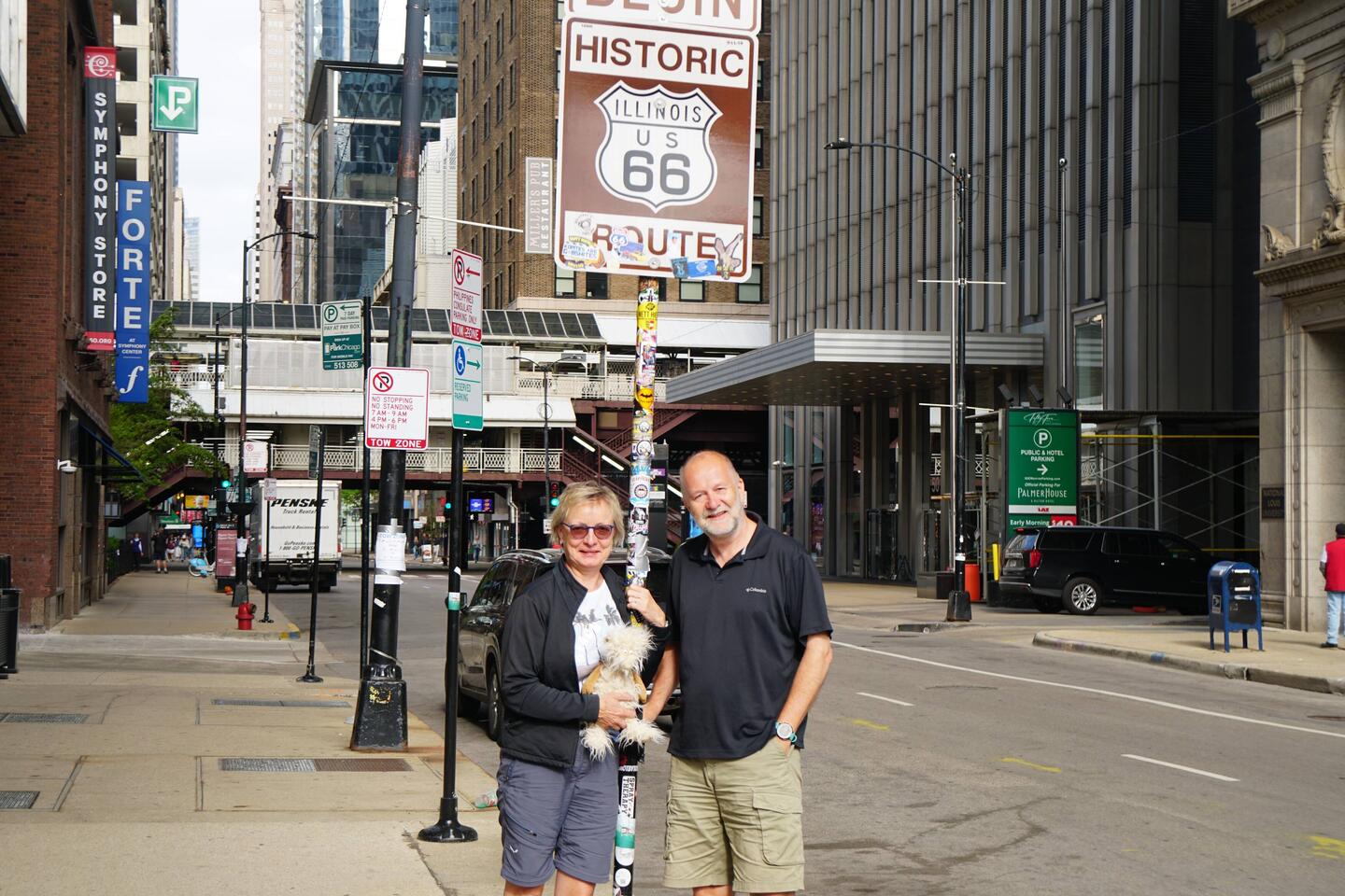 genau hier startete die Route 66