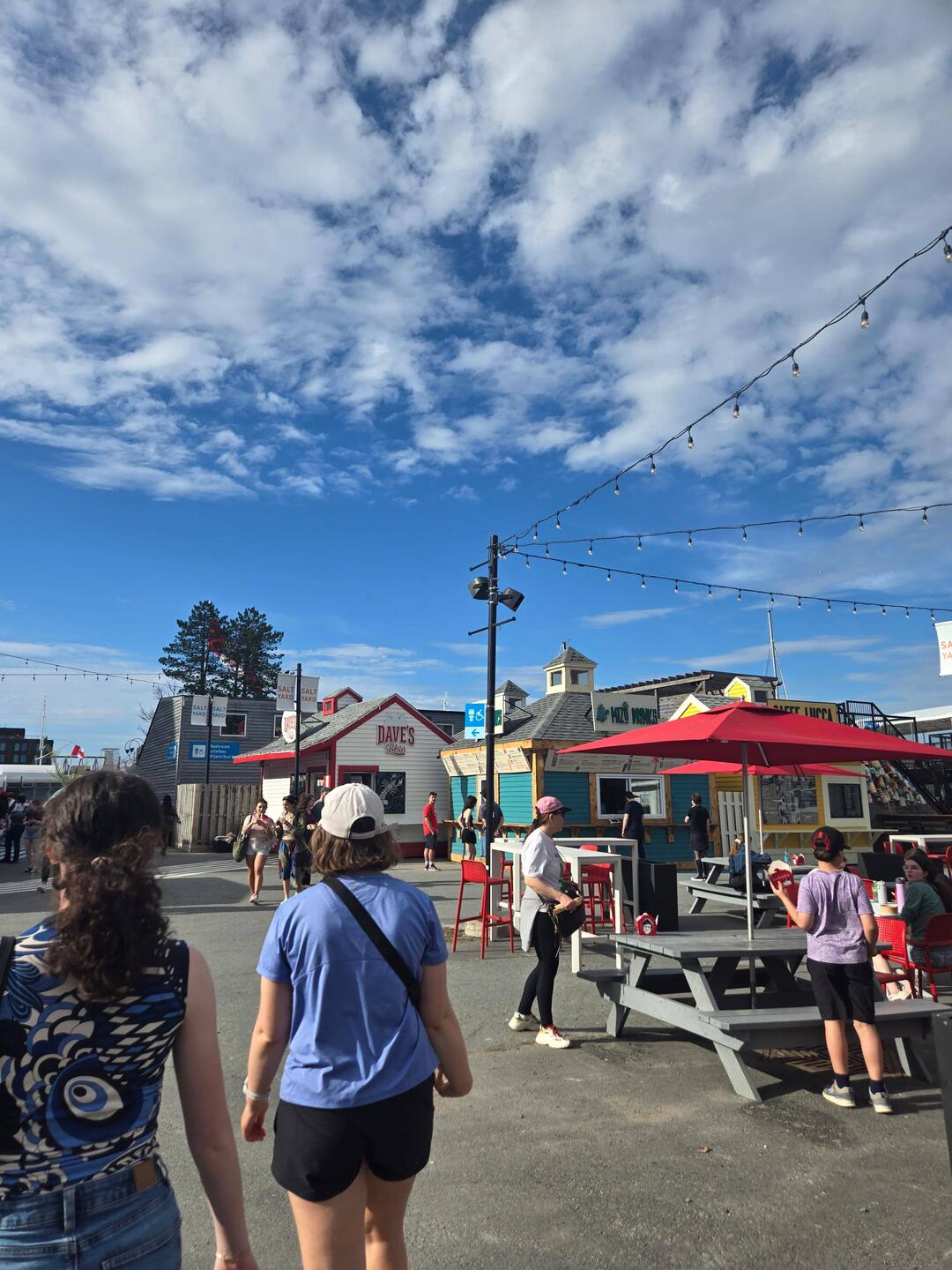 Shopping near the harbour