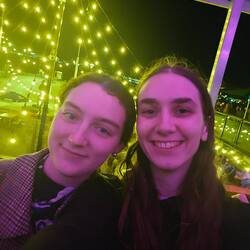 Pretty lights at the Beer Garden late at night