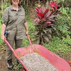 Shifting sand and gravel