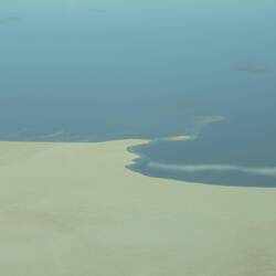 Edge of the incoming water