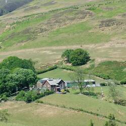 View of remote farmhouse