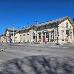 Der Bahnhof von Vaasa..