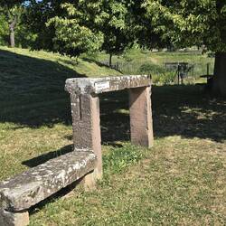 The empress Eugenie bench (1874). A place for peasants to rest and place their loads
