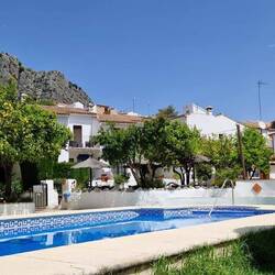 Heute Morgen am Pool in Montejaque