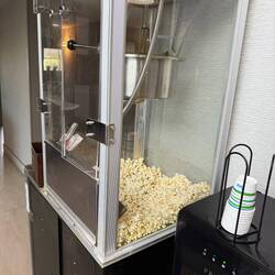 Etwas dekadent zum Frühstück Popcorn
