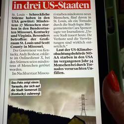 Jetzt wissen wir auch, weshalb hier überall Äste umher liegen. Gottseidank ein Tag später hier