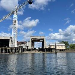 Looks like a boat repair facility