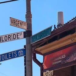 The streets have mining related or scientific names