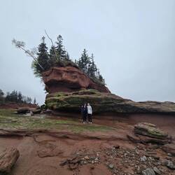 Emma and Erin at the rocks